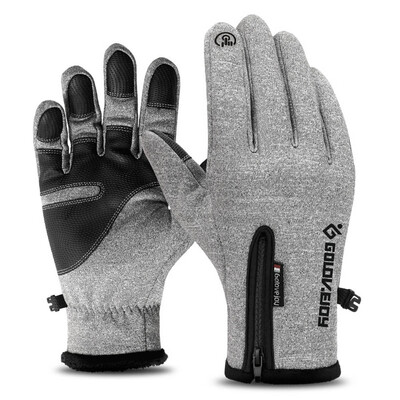 

New Unisex Winter Fleece Thermal Outdoor Sports Waterproof And Windproof Touch Screen Gloves