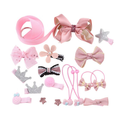 

Kids Baby Toddler Flower Bow Tie Headband Sets 18pcspack Princess Style Hair Accessories Set Gift For Girls