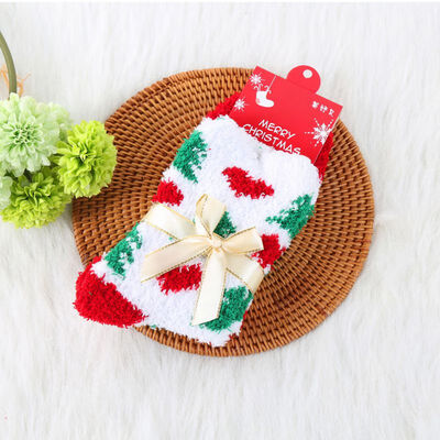 

Autumn Winter Cute Pattern Cotton Women Socks Casual Harajuku Funny Female Xmas Short Socks Size Christmas Style