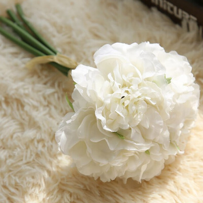 

1 Pcs Hand holding Peony flowers Artificial flower Wedding Church Office Furniture Home Decoration Accessories flores