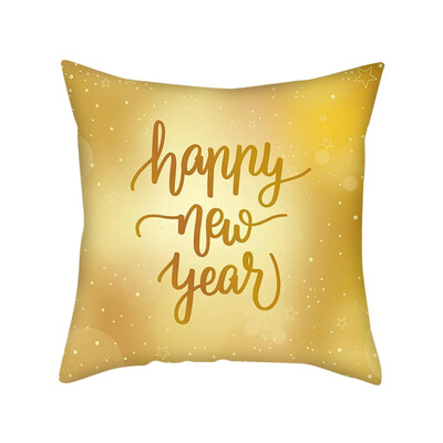 

Tailored Gold Merry Christmas Pillow Cases Nordic Sofa Cushion Cover Home Decoration