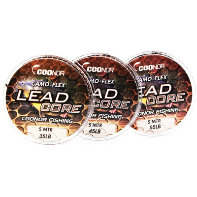 

1 PCS 35lb 45lb 55lb 5m Fishing Line Leadcore Carp Braided Line Hair Rigs Hook Link Lead Core Tackle Hot Fishing Accessories