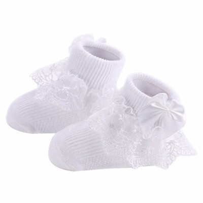 

Kids Baby Girls Frilly Bow Lace Tutu Socks Infant Newborn Toddler Ankle Socks
