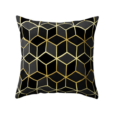 

Siaonvr Rose Black Gold Cushion Cover Square Pillowcase Home Decoratio