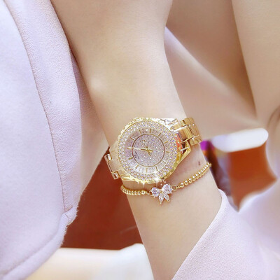 

Women Fashion Casual Rhinestone Stainless Steel Dial Analog Quartz Wrist Watch