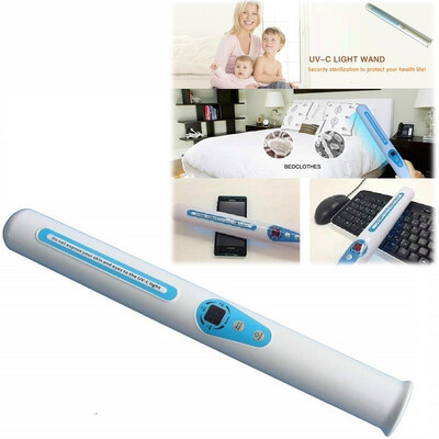 

Portable UV Sanitizer Hand Wand Ultra Violet Light Kill Bacteria Sanitizing Travel For Kills up to 999 of Mold Bacteria Germs