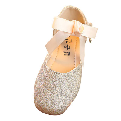 

Girl Shoes Leather Princess Shoes Fashion Glitter Bowknot Dance Toddler Sandals Upper Quality Shoes Sneakers