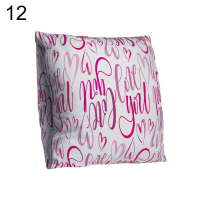 

Love Letter Square Throw Pillow Protector Case Cushion Cover Car Sofa Bed Decor
