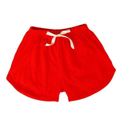 

2019 Summer Casual Boys Girls Shorts Children Beach Wear Solid Color Loose Bottom Short Trousers