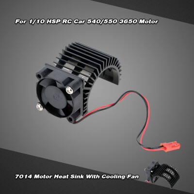 

7014 Motor Heat Sink With Cooling Fan for 110 HSP RC Car 540550 3650 Motor