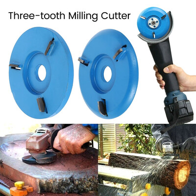 

1pcs 85MM ArcFlat for 16mm Aperture Angle Grinder Attachment Three-tooth Milling Cutter