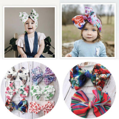 

Kid Girl Baby Headband Toddler Lace Bow Flower Hair Band Accessories Headwear