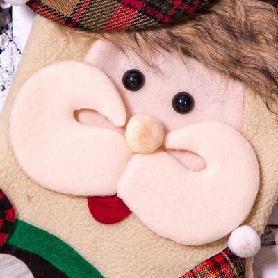 

Tailored Merry Christmas Plush Tree Hanging Gift Candy Large Socks Decoration
