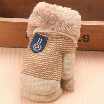 

Fashion Kids Winter Gloves Boys Warm Knitted Mittens Full Finger Magic Glove