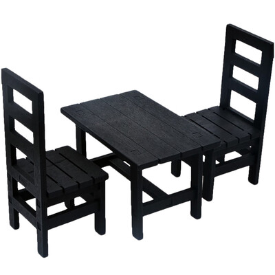 

Siaonvr Dollhouse Miniature Furniture Wooden DIY Desk Chair Kids Pretend Play Toy