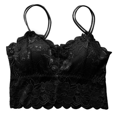 

Women Sexy Comfy Floral Print Lace Lingerie Soft Bra Wire Free Soft Cup Underwear