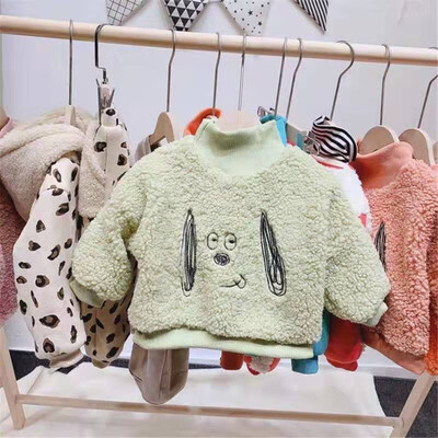 

2019 New Autumn Baby Boys Girls Clothes Cotton Cartoon Dog Print Sweatshirt Children Kids Sportswear Winter Warm Infant Clothes