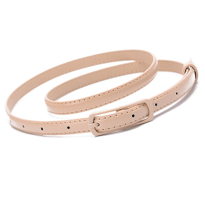 

1PC Women Lady Girl Thin Skinny Waist Belt Patent Leather Narrow Waistband UK