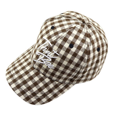 

Babys Plaid Letters Sunshade Hat Smile Love Sunshade Kids Cap Kids Outdoor Cap