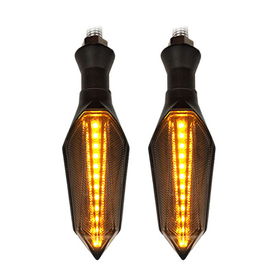 

Motorcycle Modified LED Double Color Water Flow Turn Signal Light Steering Direction Arrow lamp