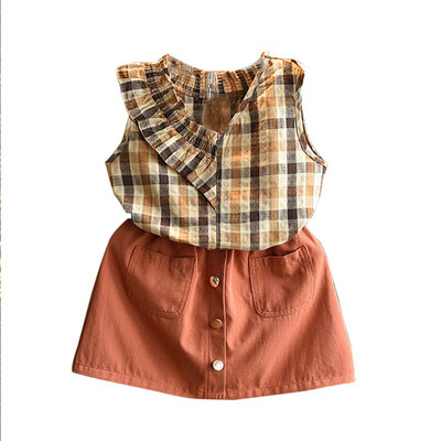 

Hot Children Girls Casual Summer Letter Print Short Sleeve T-shirtShorts Suits 2Pcs Costume Set