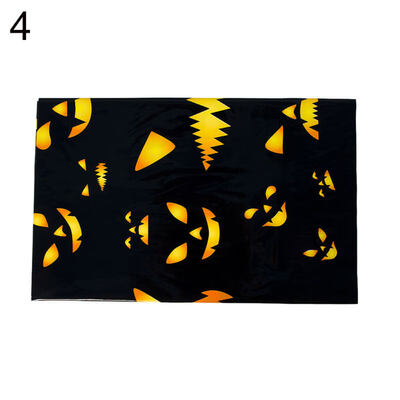 

Pumpkin Skull Rectangle Waterproof PVC Tablecloth Halloween Dining Table Decor