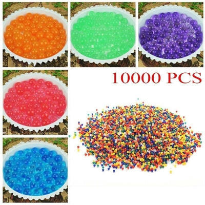 

10000pcsBag 9-11mm Colorful Orbeez Soft Crystal Water Paintball Nerf Gun Bullet Grow Water Beads Grow Balls Water Gun Toys