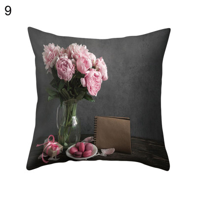 

Super Soft Flowers in Vase Cushion Cover Home Office Decorative Pillow Case