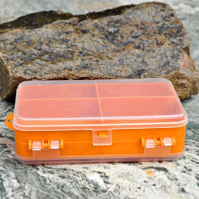 

14 83 41cm Double Sided Transparent Visible Plastic Fishing Lure Hook Tackle Box 9 Compartments