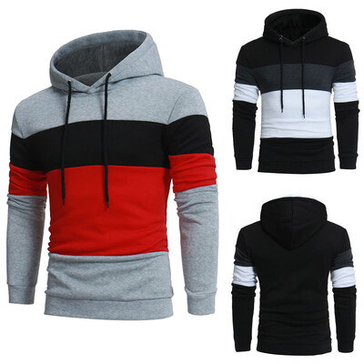 

Toponeto Men Warm Long Sleeve Pullover Hooded Sweatshirt Top Tee Outwear Blouse