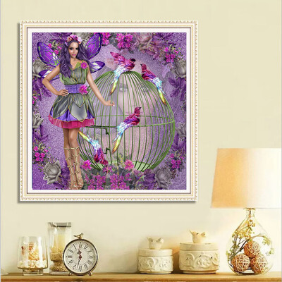 

Gobestart 5D DIY Diamond Painting Embroidery Round Diamond Home Decor Gift