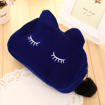 

Lovely Cartoon Cat Bag Cosmetic Purse Storage Pencil Case Pen Girls Kids UK