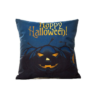 

Halloween Theme Pillow Case Linen Print Square Cushion Cover Bedroom Sofa Decoration