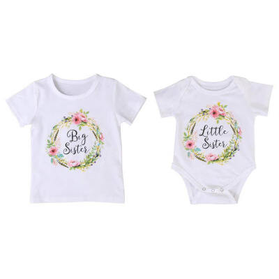 

2018 Family Matching Clothes Summer Baby Kids Little Big Sister Match Clothes Family Matching Outfits Jumpsuit Romper Outfits