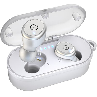 

TOZO T10 Bluetooth 50 Wireless Earbuds with Wireless Charging Case IPX8 Waterproof TWS Stereo Headphones in-Ear Built-in Mic Head