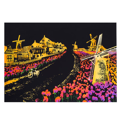 

〖Follure〗Magic Scratch Art Painting Paper With Drawing Stick Kids Toy 8K