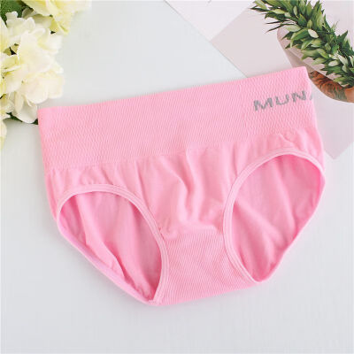 

Letters Printed Ultra-slim Seamless Mid Rise Cozy Briefs Women Underwear Breathable Panties Comfortable Female Underwear