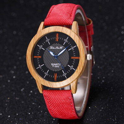 

〖Follure〗Nature Wooden Watch Minimalist Clock Bamboo Denim Fashion Cool
