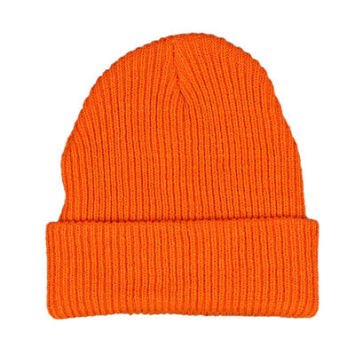 

Childrens Solid Knitted Rainbow Comfort Warmth Fashion Practical Cap Boys And Girls Roll New Hot Cap