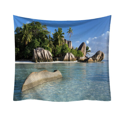 

Toponeto Fashion Tapestry Ocean Pattern Fresh Style Decorative Tapestry Home Decor