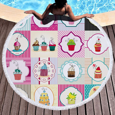 

Toponeto 1 PC Round Beach Pool Home Shower Towel Blanket Table Cloth Yoga Mat