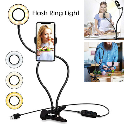 

Selfie Ring Light Upgraded Ring Light with Wireless Remote&Cell Phone Holder Stand