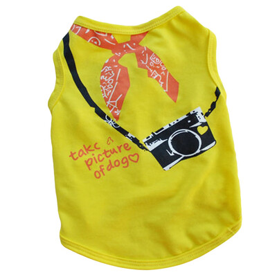 

Summer Dog Clothes Puppy Shirts Pet Cat Vest Breathable Pet Clothes Lovely Spring Pet Apparel Selling