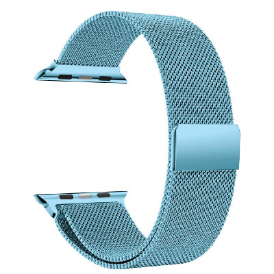 

38mm Stainless Steel Maganet Mesh Watch Band Strap Monochrome Replacement Wristband for Men Women for Apple Watch iWatch Series 1