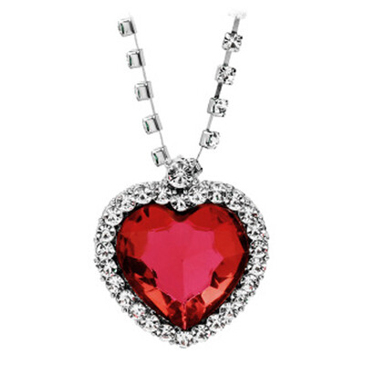 

Jewelry Sapphire Gift Necklace New Hot Pendant The Chain Plate Crystal Simple