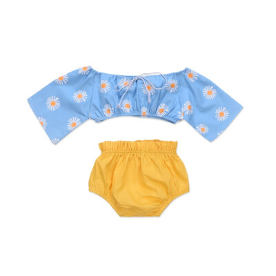

Girls Clothing Sets Summer Spring Girls Clothes Sleeveless Cotton Necklace Tops Shorts Suits Kids Clothes New Girls Suit