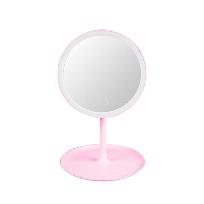 

Screen Switch -ED Backlit Makeup Mirror Natural White Light Detachable Base Desk Makeup Mirror