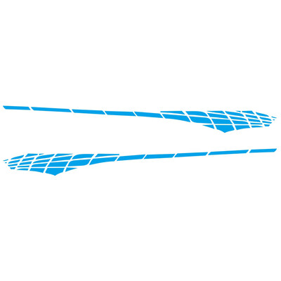 

Universal Car Side Body Racing Long Stripe PVC Decals Graphics Decor Stickers US