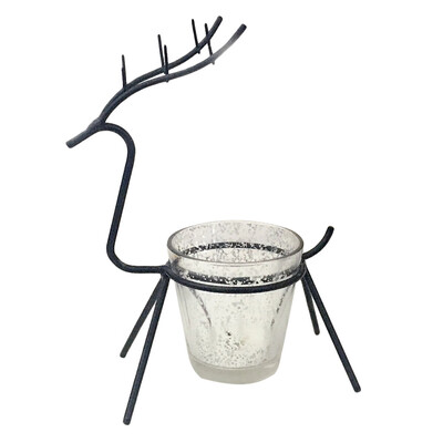

Tailored Reindeer Tealight Candle Holders Metal Best for Christmas Holiday