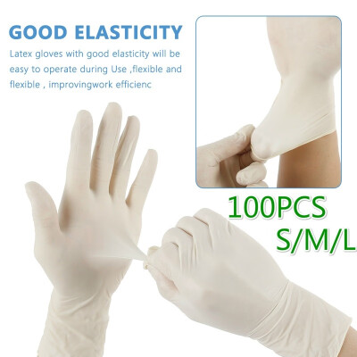 

Premium 100PCS Disposable Powder Free Latex Protective Gloves Epidemic Prevention Gloves Waterproof Cleaning Gloves